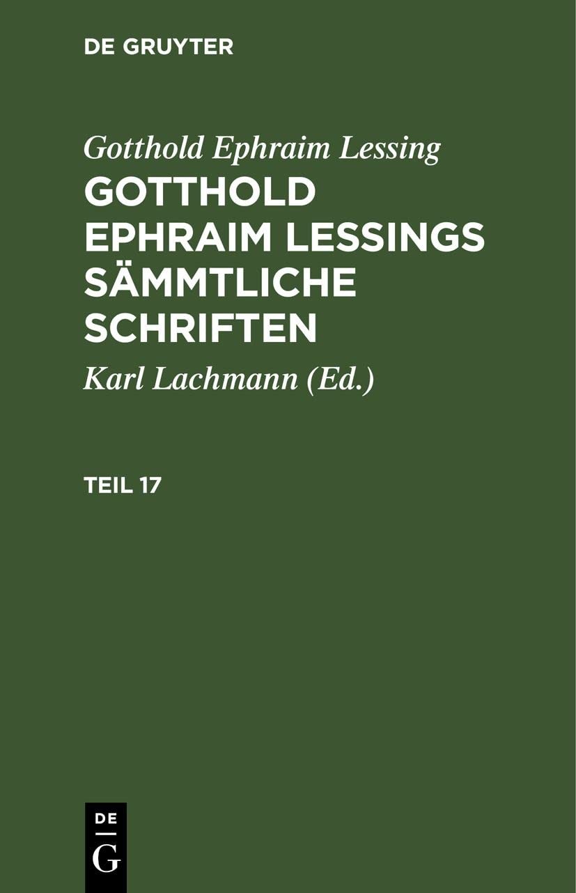 Gotthold Ephrai Gotthold Ephraim Lessing: Gotthold Ephraim Lessings S (Hardback)