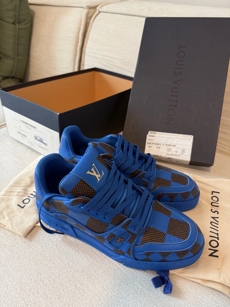 Louis Vuitton Leather Upper Blue Casual Shoes for Men for sale | eBay