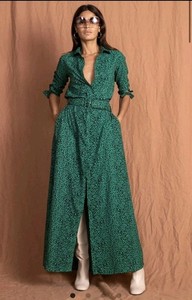 dove dress in green leopard Dancing Leopard DOVE dress Green Size 6 BNWT 64