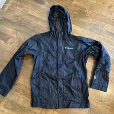 Youth black Columbia omni tech rain jacket gorp outdoors sz8