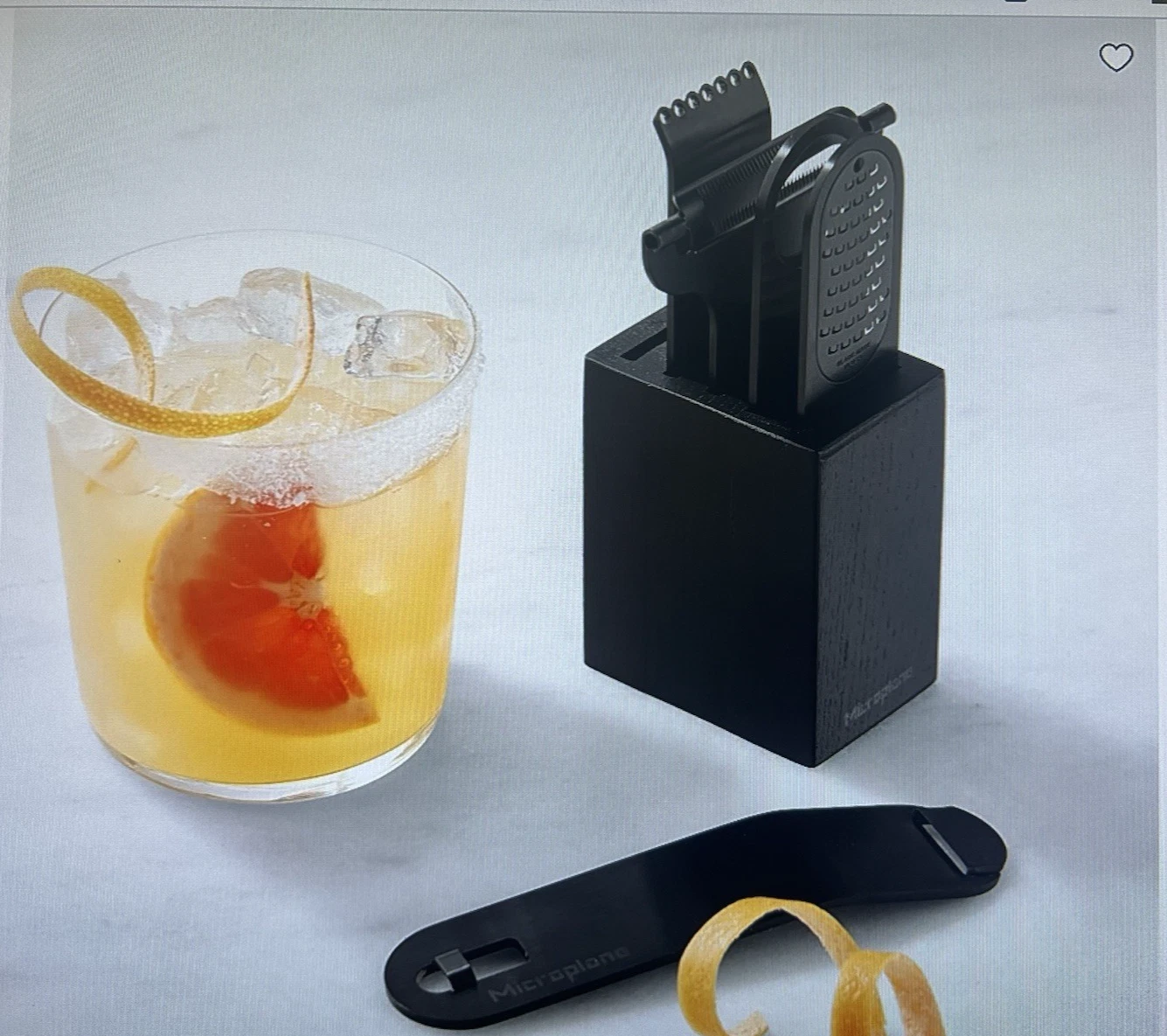 Microplane Bar Tools 6 Piece Cocktail Set, Matte Black, MSRP $130 BARTENDER SET
Opens in a new windo