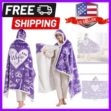 Best Wife Ever Wearable Blanket Hoodie, Valentines Day Gifts for Her Wife Wom...