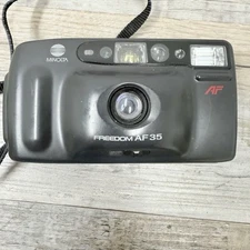Nice Used Minolta Freedom AF35 | 35mm Point & Shoot Film Camera AF Black & Strap