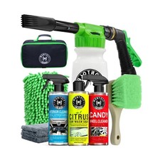 Car Wash Kit with Foam Gun Soap Interior Detailer Wheel Cleaner 10 Items