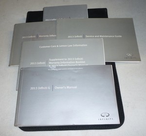 2013 Infiniti G 37 G37 Owners Manual Set Guide 13 Case Journey Sport Ebay