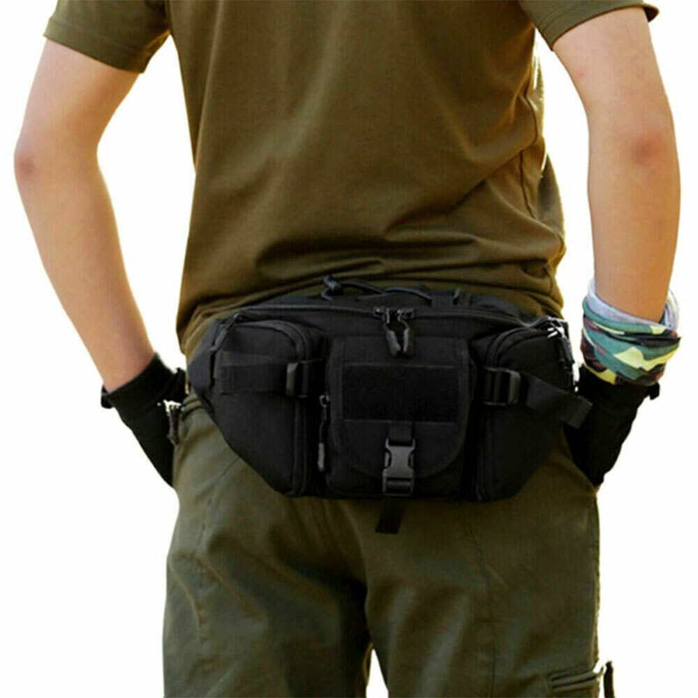 Men's Tactical Bum Bag Waist Pack Outdoor Military Camping Hunting