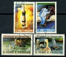 Saint Thomas et îles du Prince 1979 Mi. 646-649 Oblitéré 100% Premier atterriss