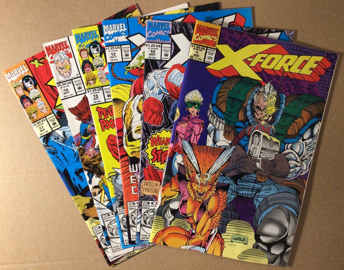 X-Force #1, #10, #12, #15, #16, #17, Marvel Comics, 1992. Original