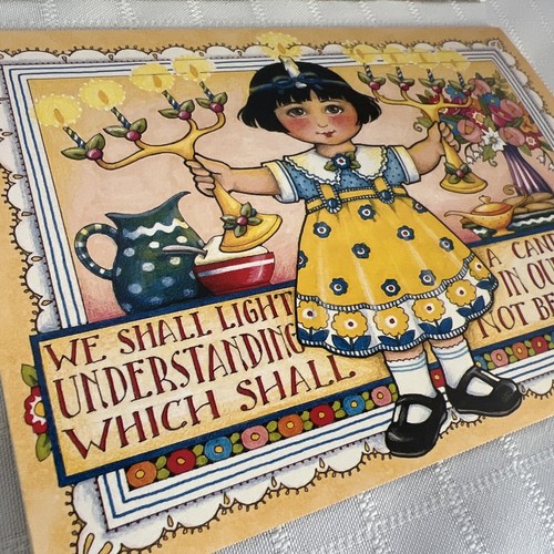 Mary Engelbreit 1995 Hanukkah Card With Envelope - Rare Vintage - Picture 3 of 11