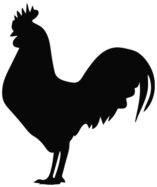 Rooster 1 Decal Sticker Kitchen Silhouette Custom Living Room