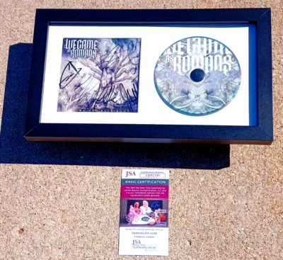 WE CAME AS ROMANS Band SIGNED & FRAMED CD JSA COA Tracing Back Roots