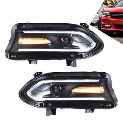 VLAND LED Projektor Scheinwerfer für Dodge Charger SRT GT 2015-2021