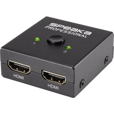 SpeaKa Professional SP-7141056 2 Port HDMI-Switch UHD 4K @ 60 Hz