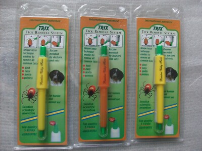 Lot of 3 Trix Tick Remover's    Tick Lasso