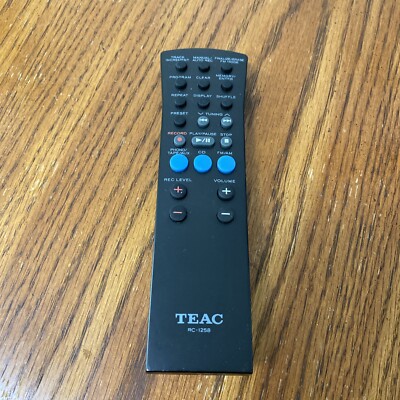 TEAC Remote Control For RC-1258 RC-1157 Multi Music Player Turntable CD Recorder