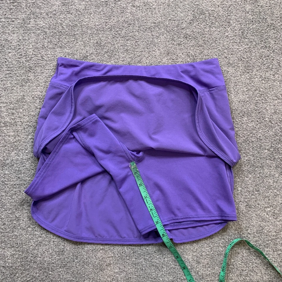 Lucy Skort Mujer XS Extra Pequeño Púrpura Azul Marino Reflectante Dobladillo Curvo Panel Elástico Foto 4 de 4