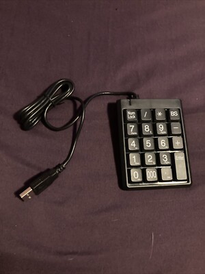Ativa USB 19 Keys Laptop Desktop Detachable Number Keypad Scorpius N3 Black New