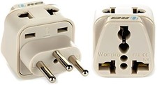 OREI USA to Switzerland Travel Adapter - 2 in 1 - 2 Pack - Beige