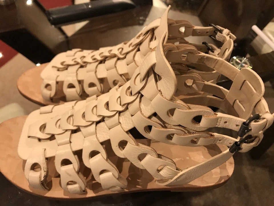 Sandalia Gladiador Elie Tahari Mujer EL-ARTISAN CREMA Talla 38M Foto 3 de 4