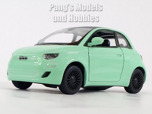 2020 New Fiat 500e 500 1/28 Scale Diecast Model by Kinsmart - GREEN - Picture 4 of 12