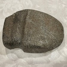 Native American Indigenous, Grooved Tomahawk Stone Axe Tool Weapon Primitive