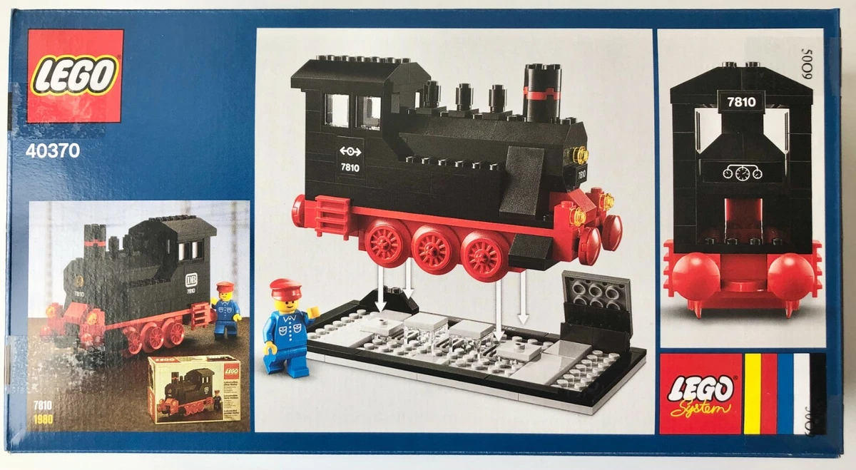 Lego 40th Anniversary Steam Train Set 40370 New Factory Sealed