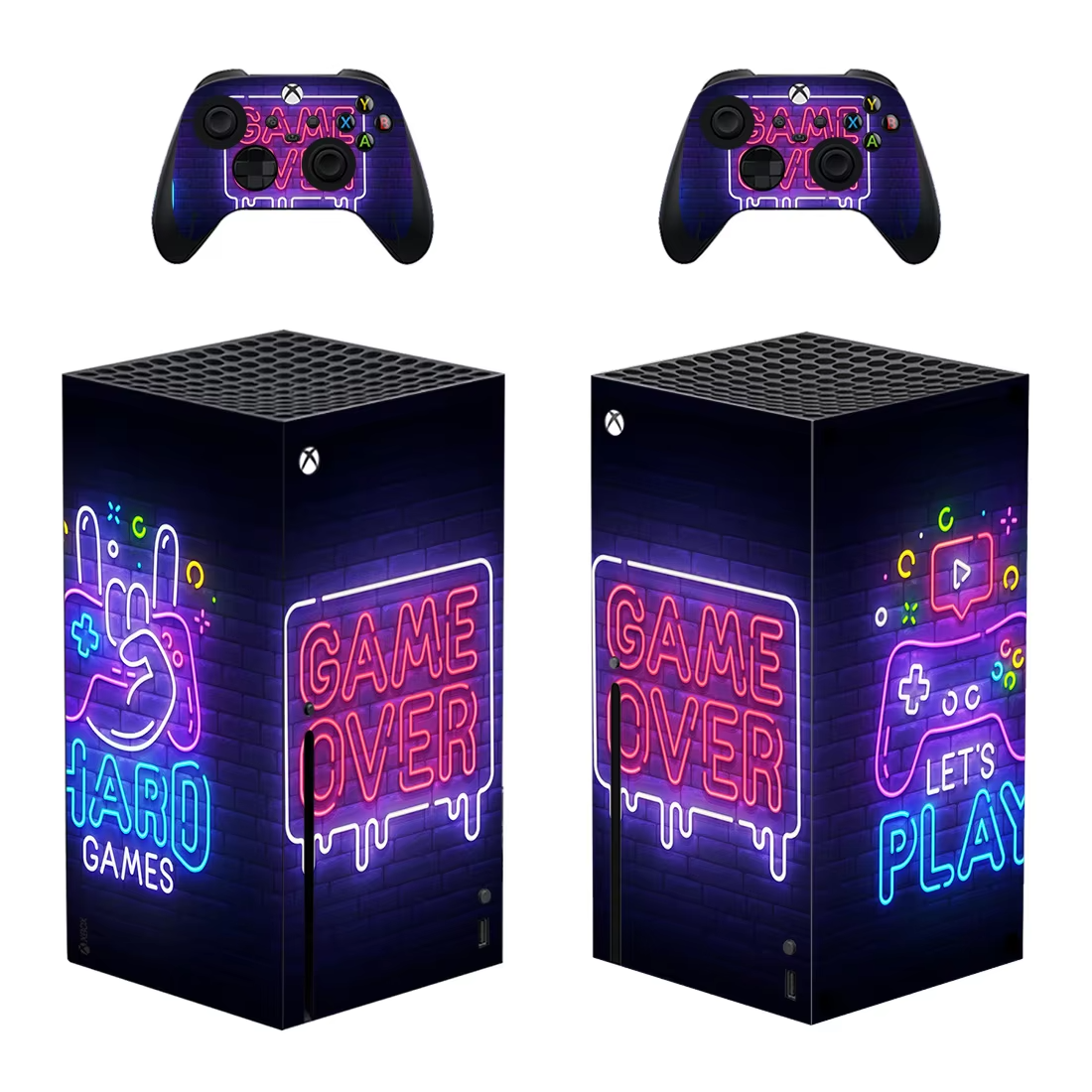 Xbox Series X Console/ 2 controller Skins GAME OVER-image