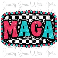 Sublimation Transfer MAGA Trump Ready To Press Heat Transfer
