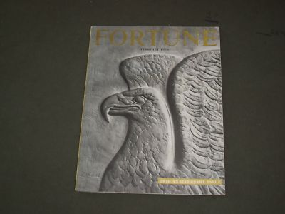1950 FEBRUARY FORTUNE MAGAZINE - GREAT COVER & ADS - F 695