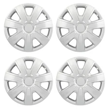 15 Inch Set of 4 Full Hub Caps Wheel Covers Snap On Hubcaps  For R15 Tire & Rim