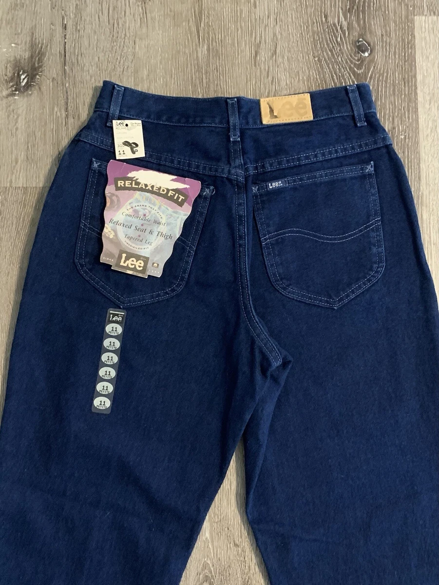 Lee Juniors Relaxed Fit Tapered Leg Blue Jeans Juniors Size 11