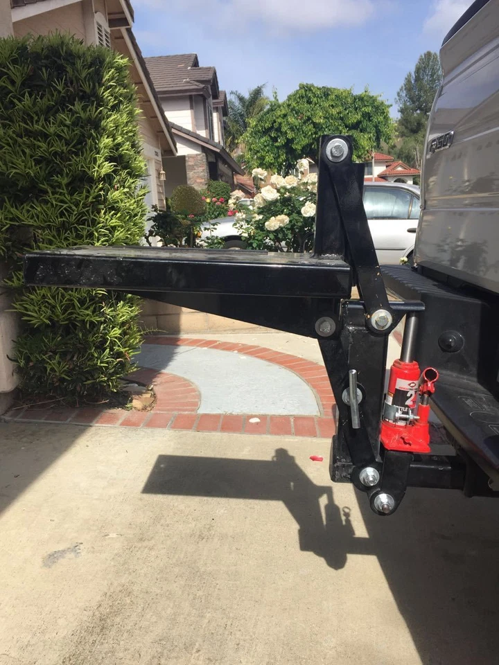 Motorcycle Sports Dirt Bike Hitch Carrier Hydraulic Jack Hauler - Image 4 of 4