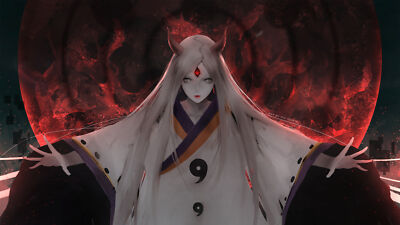 Anime naruto shippuden kaguya tsutsuki aoi ogata girls Play Gaming Mat Desk