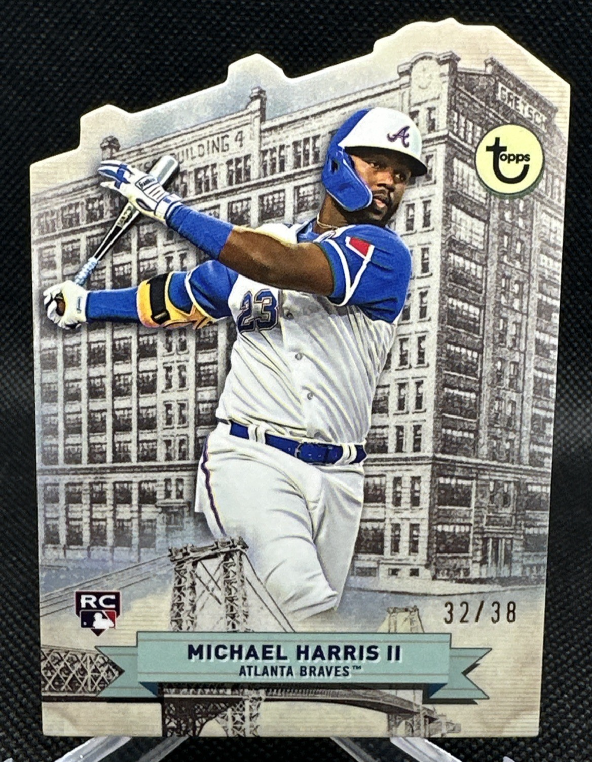 2023 Topps Brooklyn Collection Michael Harris II RC 32/38 Broadway Die-Cut 🔥