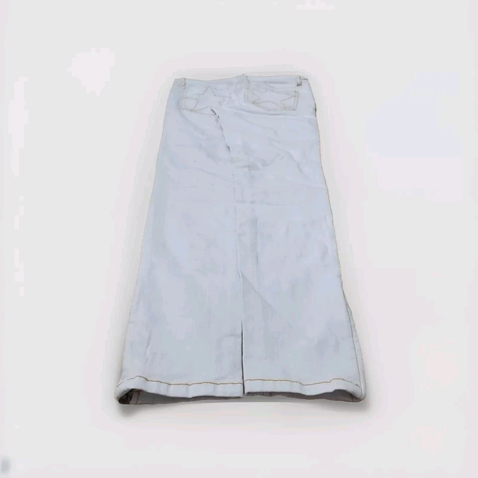 Pantalones de mezclilla vintage Y2K para mujer Abbey Dawn Star bolsillo cremallera pierna escena emo skate talla 30 Foto 2 de 4