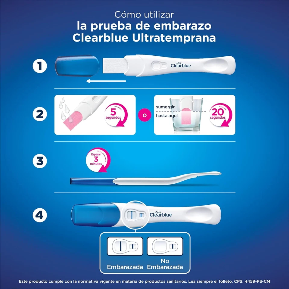 Prueba de embarazo Ultratemprana Clearblue (10 mIU), resultados 6 días antes - Imagen 3 de 4