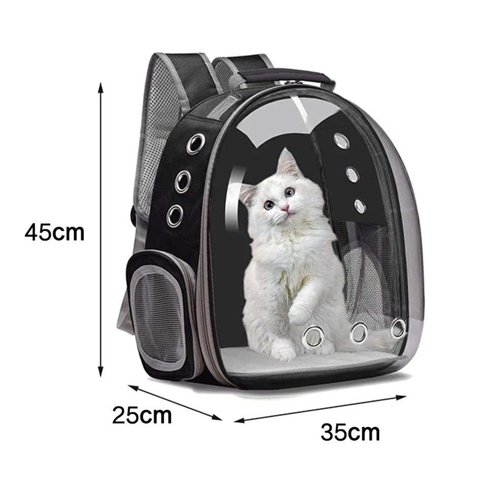 Katzenrucksack Katzen Hunde Transport Rucksack Hunderucksack Transparent Retoo - Bild 2 von 4