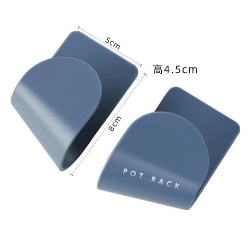 2 Pairs of Wall Mount Pot Lid Holder Lid Organizer for Kitchen Fits Blue - Picture 2 of 5