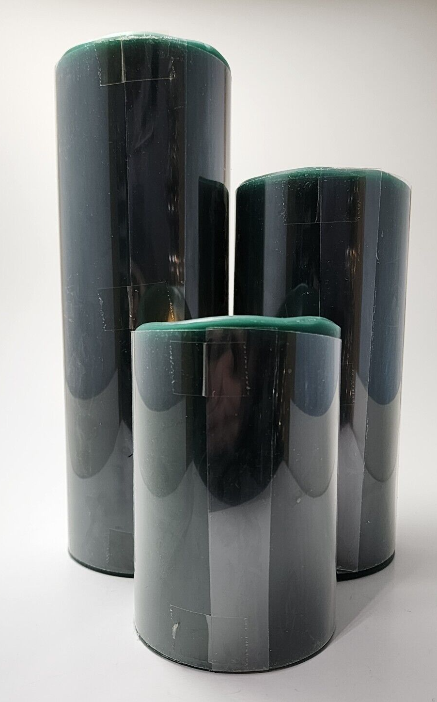 Luminara Set/3 GREEN Flameless Battery Candles 8" 6" 4" w/Timer NEW eBay