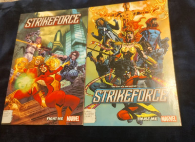 STRIKEFORCE Volume 1 and  2 FIGHT ME Fight Me TPB Marvel Comics  Library copies