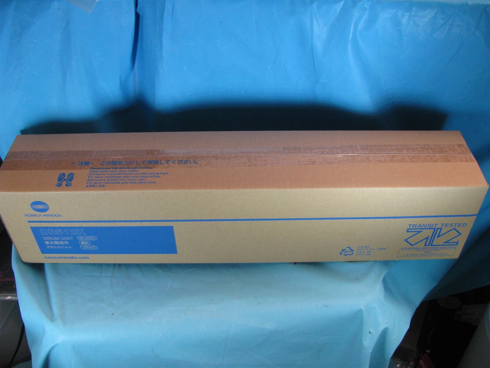 GENUINE KONICA MINOLTA BLACK DRUM UNIT DR512K A2XN0RD C554 C224