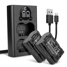 2x Kamera Akku + Dual Ladegerät - Ersatz für FujiFilm X-S20 Kameraakku