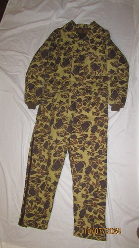 VTG Rare NOS REFRIGIWEAR LG STYLE 511 WOODLAND CAMO LG COVERALL SET M.USA - Picture 3 of 18
