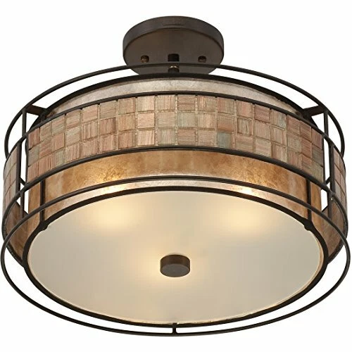 Quoizel MC842SRC 3-Light Laguna Semi-Flush Mount in Renaissance Copper - Picture 4 of 10