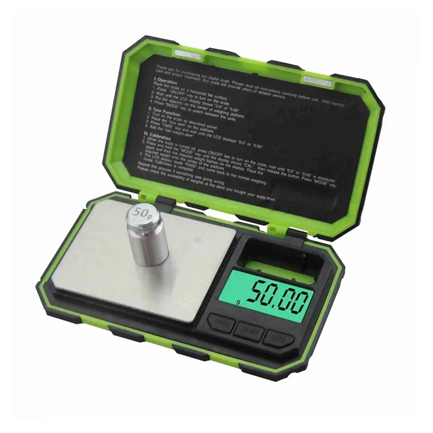 Official King Palm Digital Dash Scale 600g x 0.1g - Electric Green Precision Sca