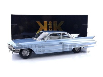 KK SCALE MODELS CADILLAC SERIES 62 COUPE DEVILLE 1961 BLUE MET  1/18 LE500 New!