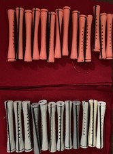 Group 26 Vintage 1980s 3-1/4" Perm Rods, Old Hair Styling Curlers