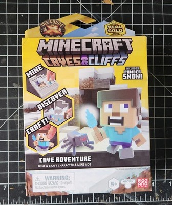 Moose Toys Minecraft Cave Adventure Treasure X Steve Spider Includes Powder Snow