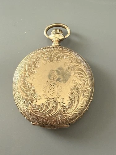 Nice Antique Elgin 6s 20 Years Gold Filled Full Hunter Pocket Watch Runs