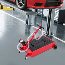 17Gallon Portable Oil Drain with Pump Truck Oil Drain Low Profile Oil Change Pan